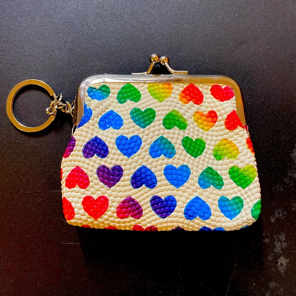Rainbow Heart Pride Coin Purse